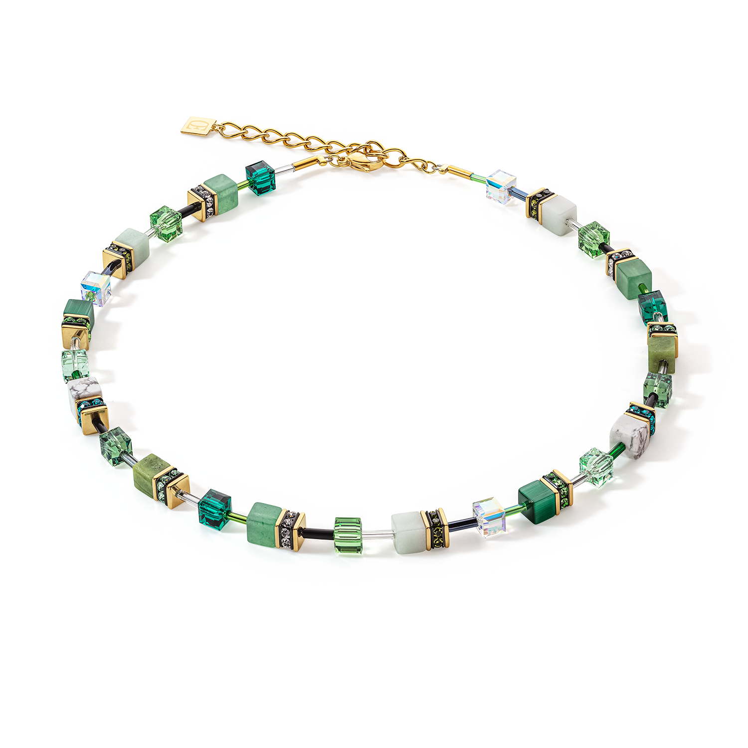 Collana GeoCUBE® Iconic Precious verde