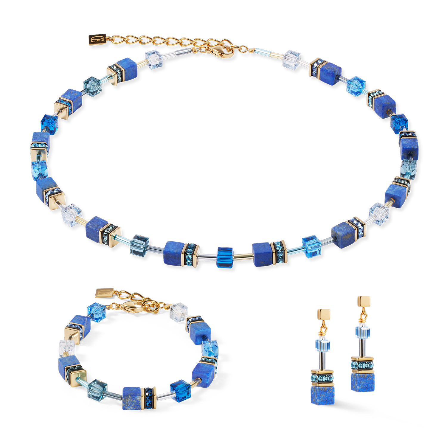 Collana GeoCUBE® Iconic Precious blu