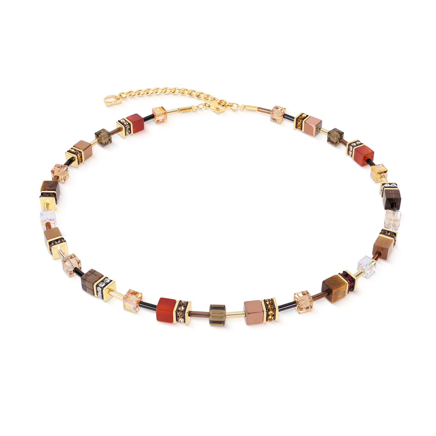 Collana GeoCUBE® Iconic Precious Amber Glow
