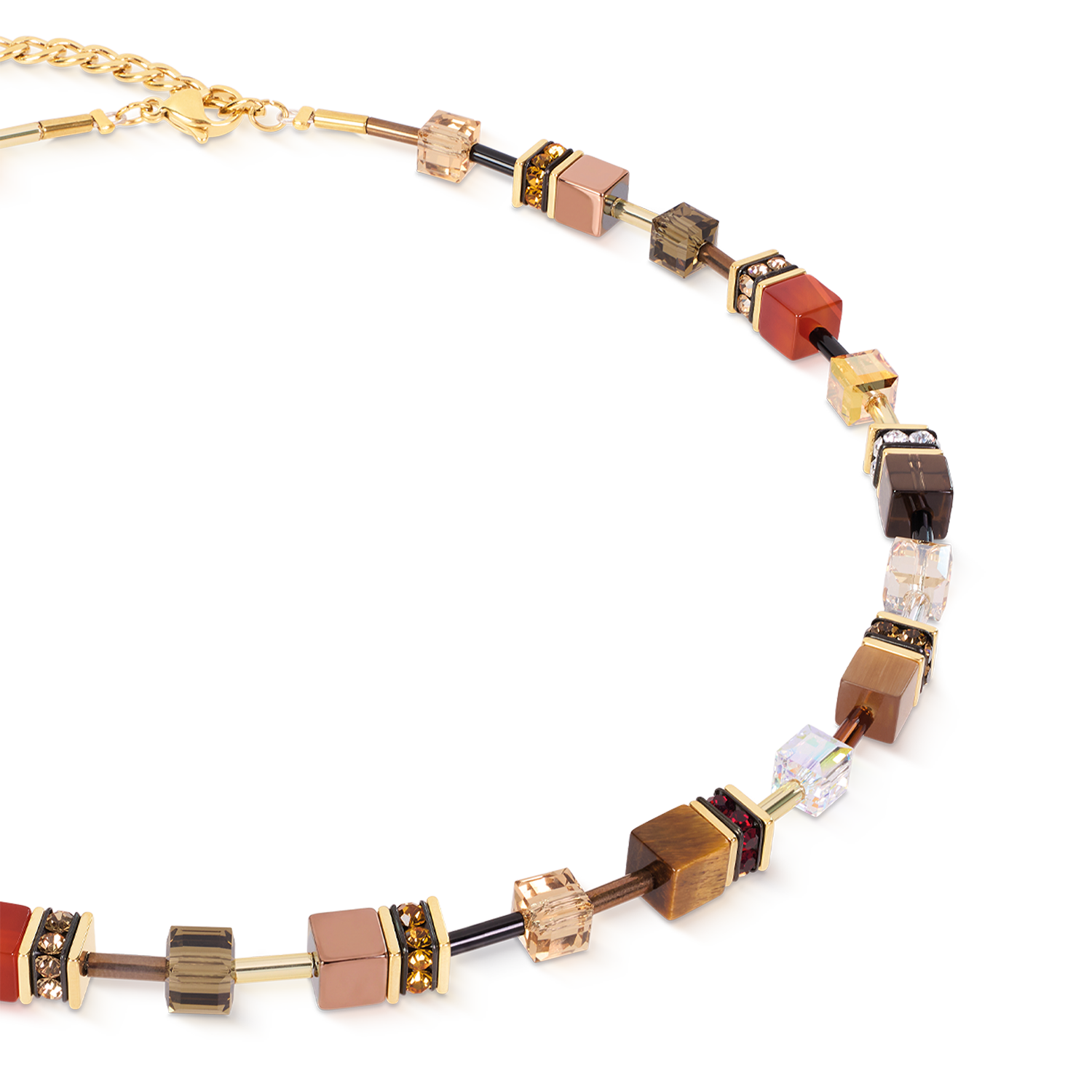 Collana GeoCUBE® Iconic Precious Amber Glow