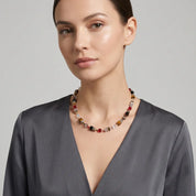 COEUR DE LION Collana GeoCUBE® Iconic Precious Rustic Luxe – indossato