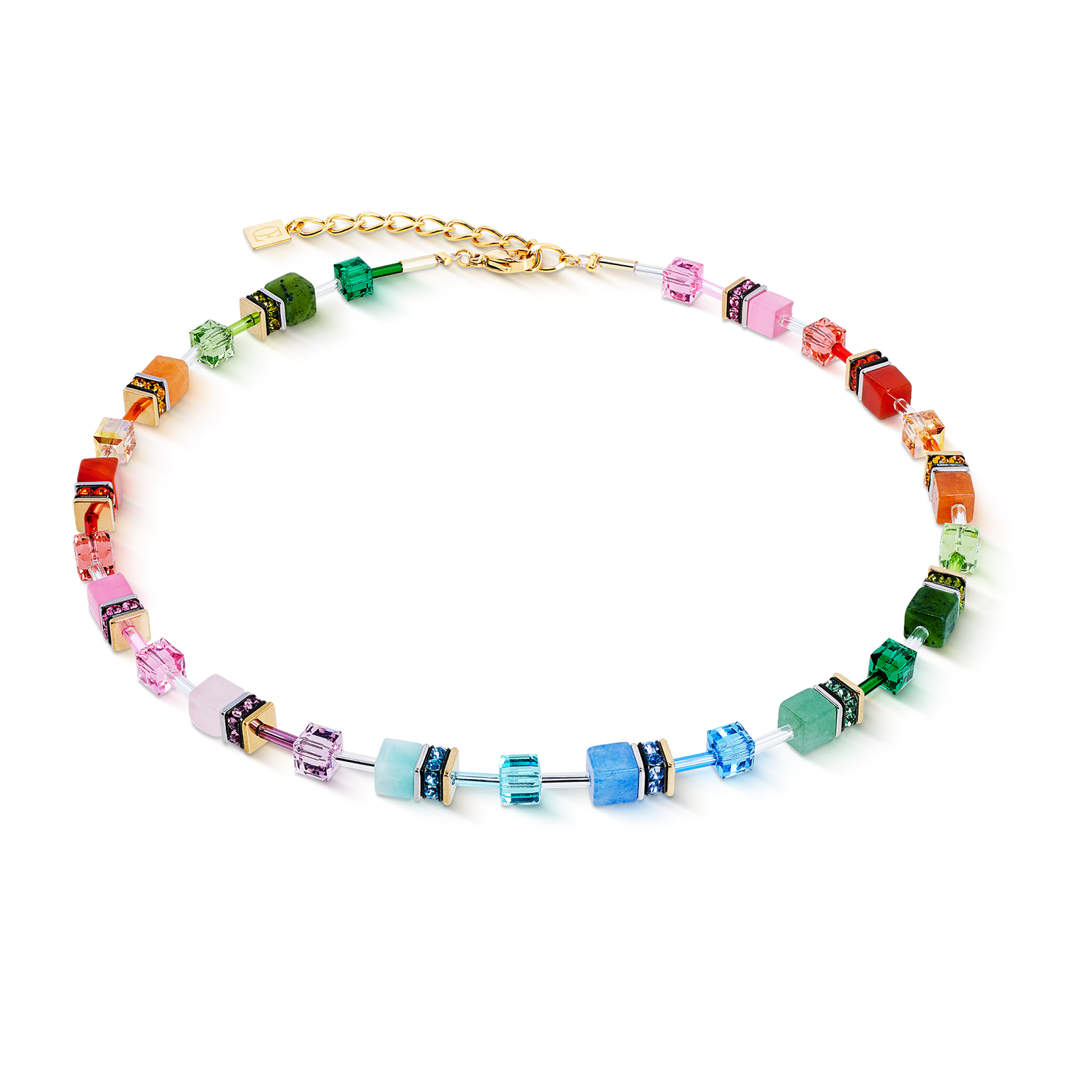 Collana GeoCUBE® Iconic Precious Rainbow