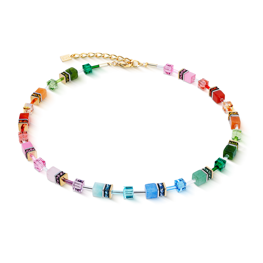 Collana GeoCUBE® Iconic Precious Rainbow