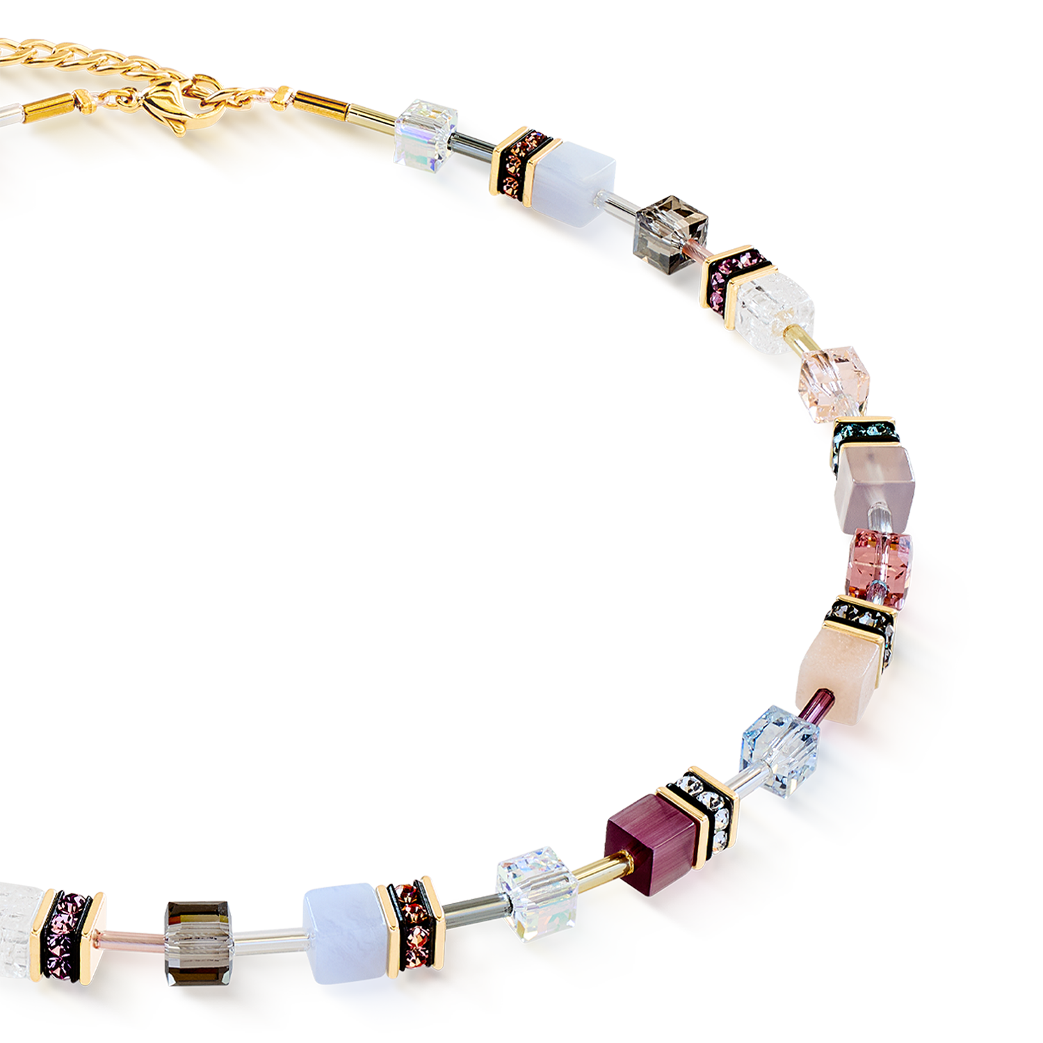 Collana GeoCUBE® Iconic Precious Golden Blush