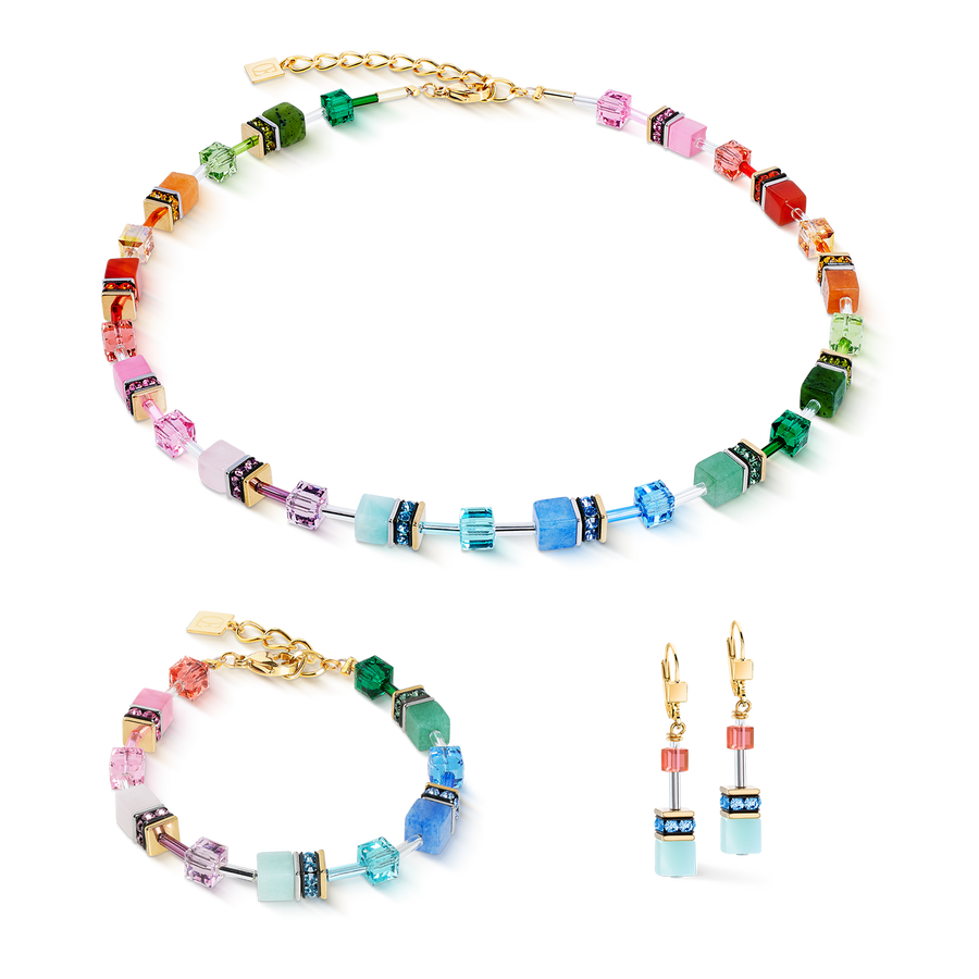 Orecchini GeoCUBE® Iconic Precious Rainbow