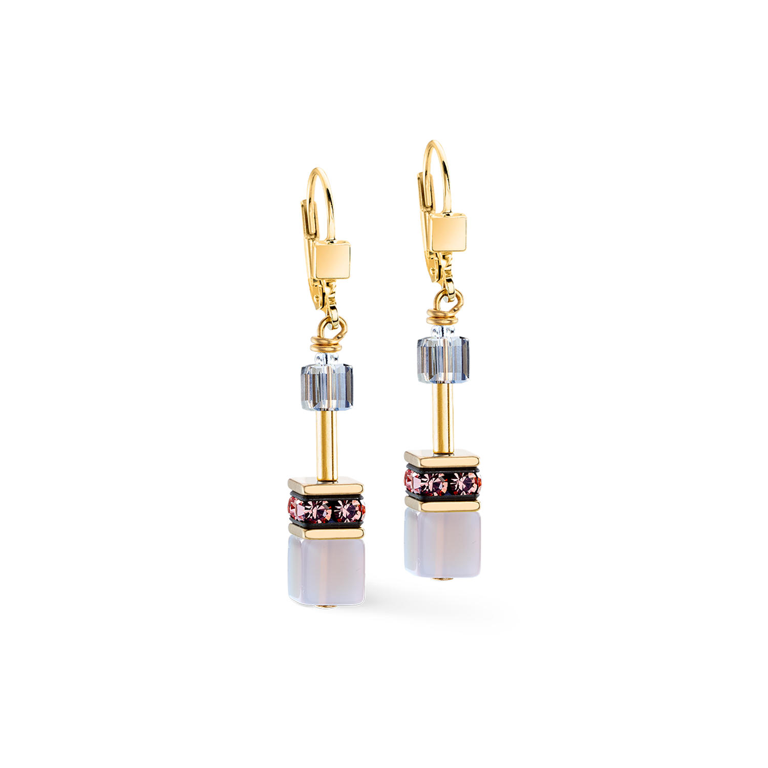 Orecchini GeoCUBE® Iconic Precious Golden Blush