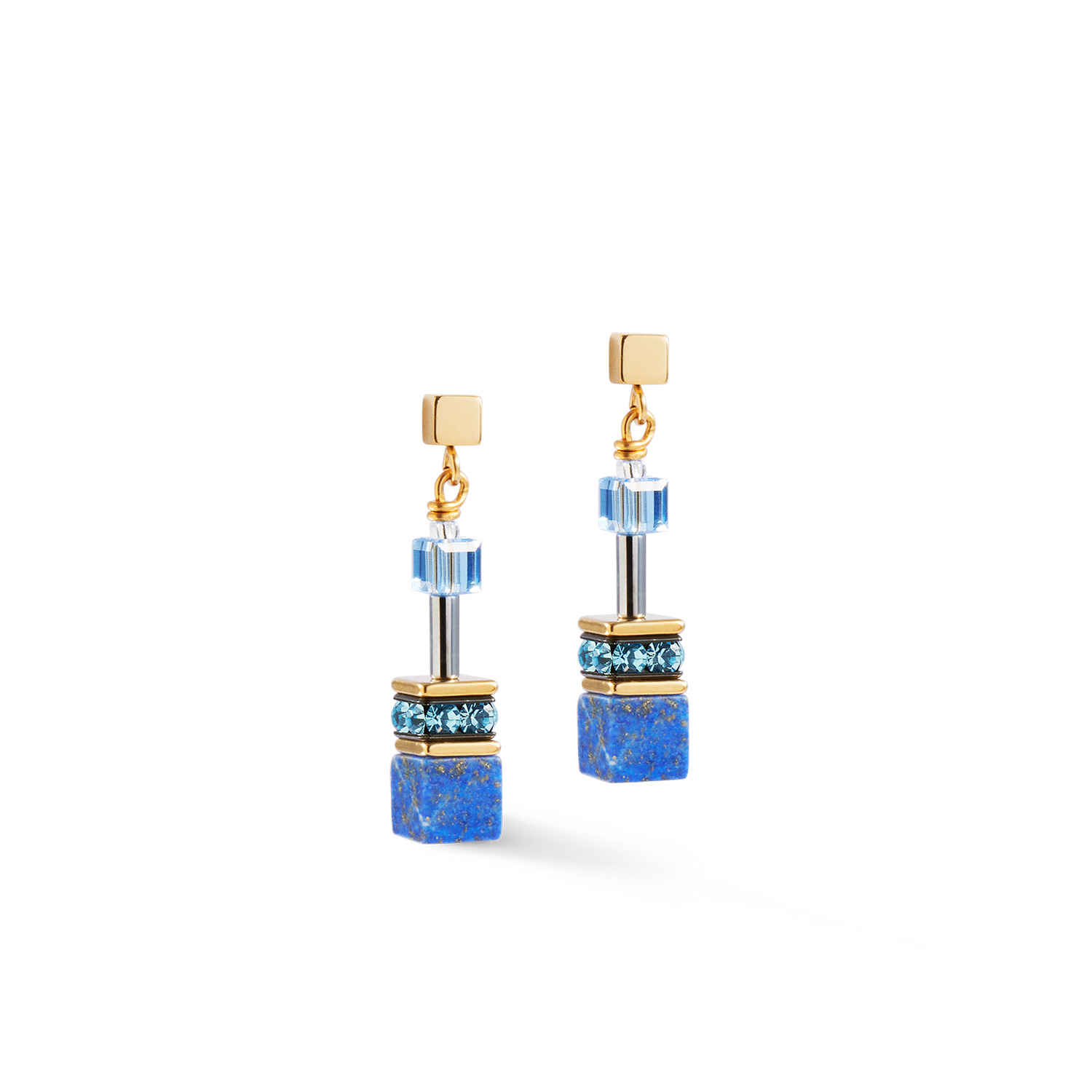 Orecchini GeoCUBE® Iconic Precious blu