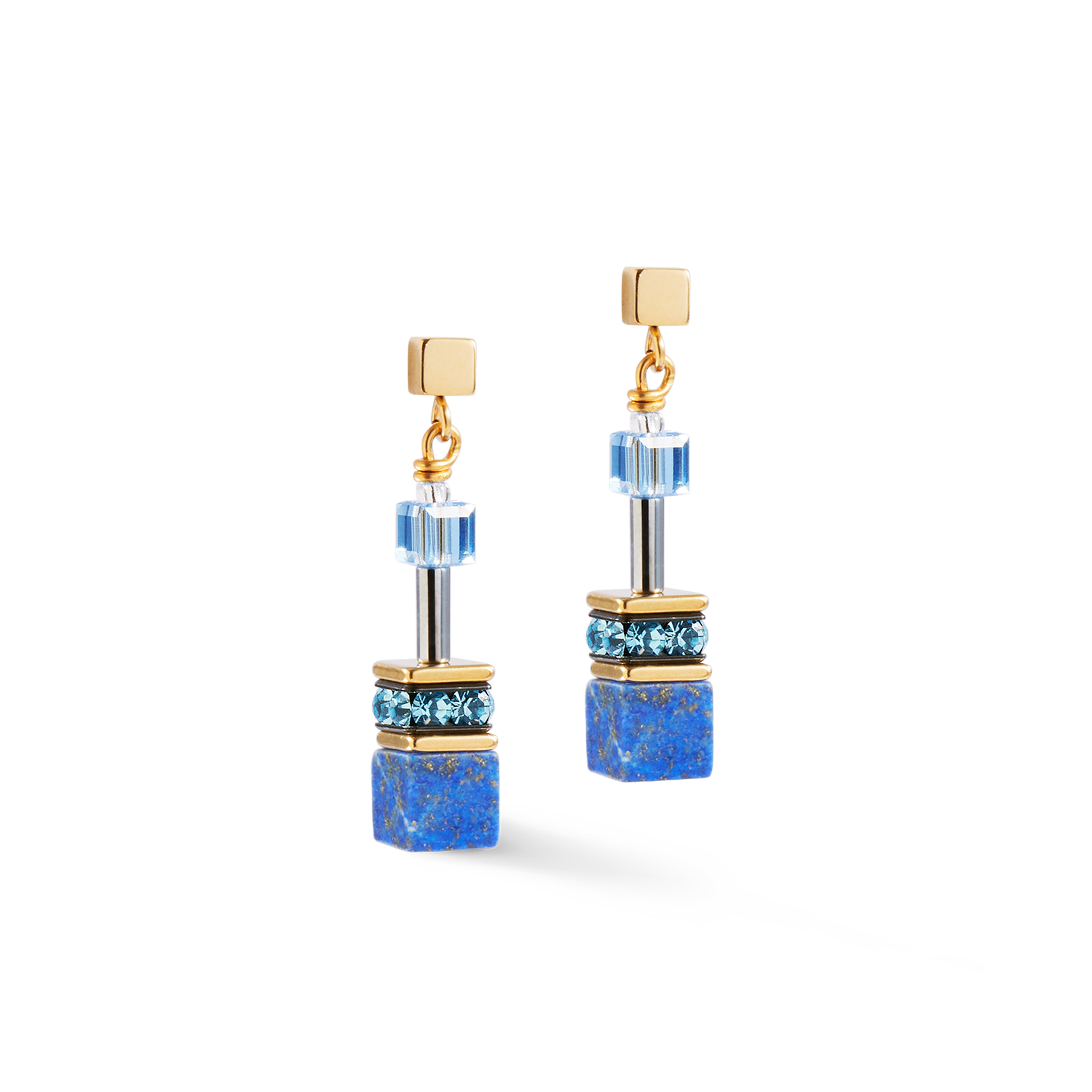 Orecchini GeoCUBE® Iconic Precious blu