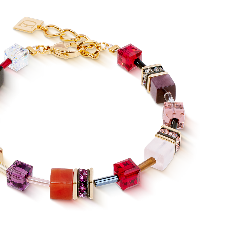 Bracciale GeoCUBE® Iconic Precious Festive rosso