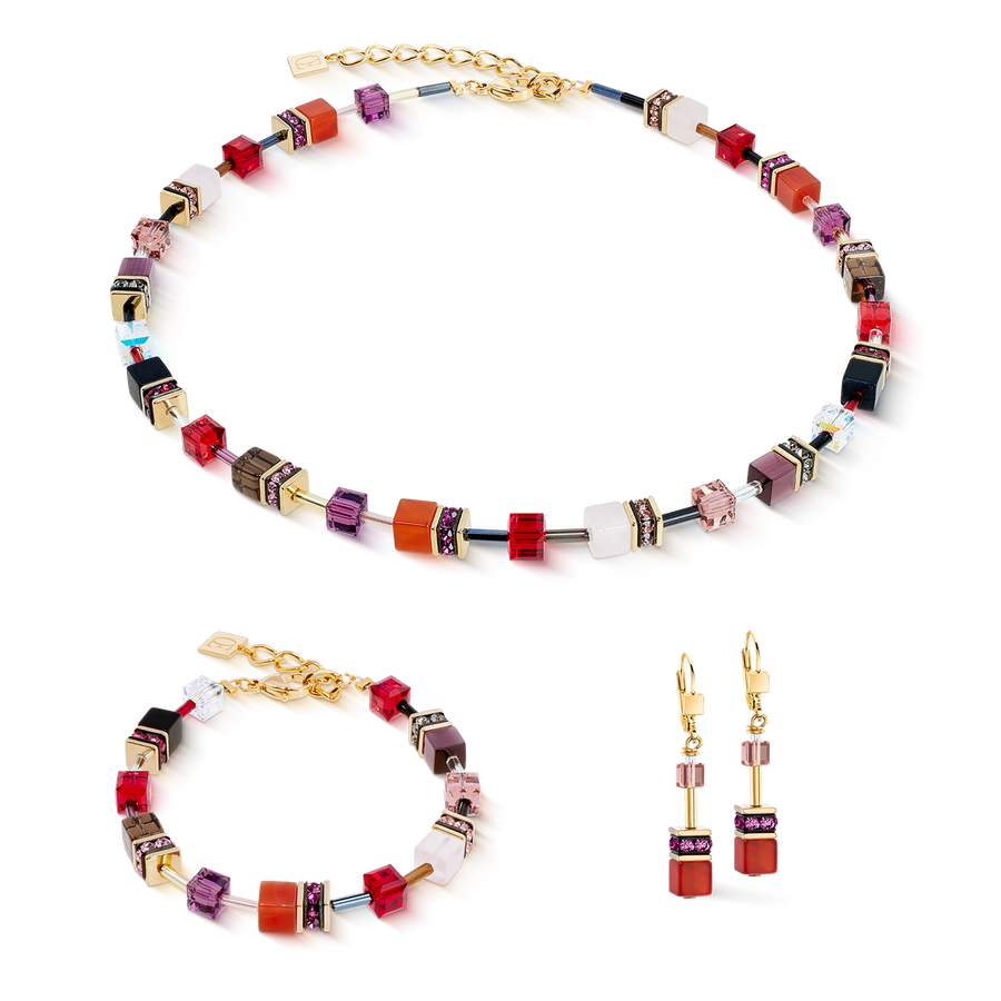 Bracciale GeoCUBE® Iconic Precious Festive rosso