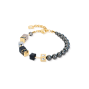 GeoCUBE® Precious Fusion Pearls Bracciale Anthracite Glow