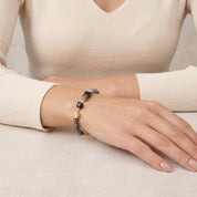 COEUR DE LION GeoCUBE® Precious Fusion Pearls Bracciale Anthracite Glow – indossato