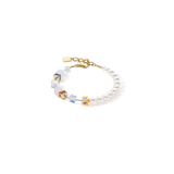 Bracciale GeoCUBE® Precious Fusion Pearls multicolor pastello