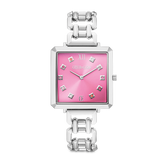 Orologio Iconic Cube Viva Magenta Statement argento