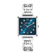 Orologio Iconic Cube Noble Petrol Statement argento