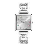 Orologio Iconic Cube Classic Rainbow Statement argento