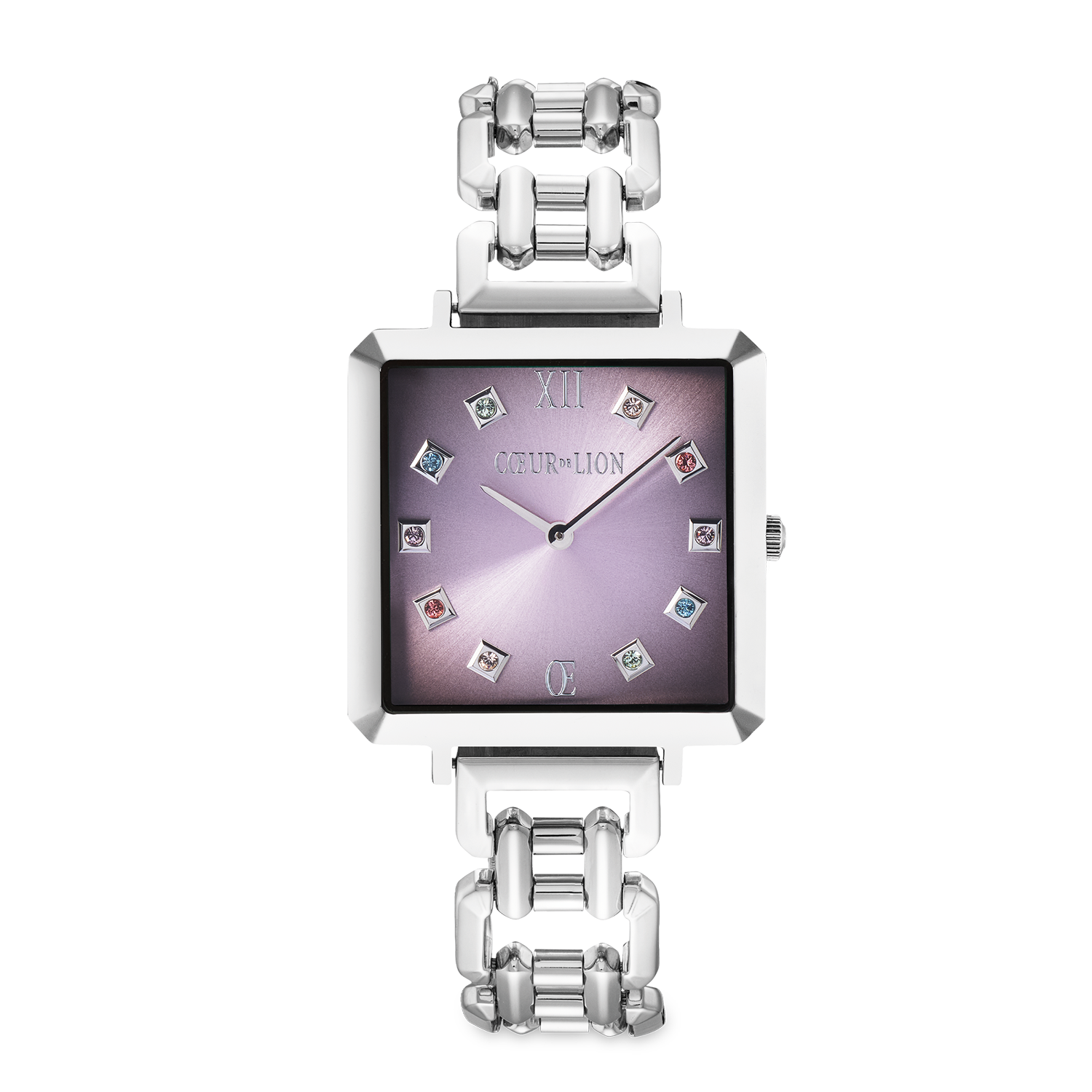 Orologio Iconic Cube Orchid Ice Statement argento
