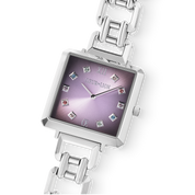 Orologio Iconic Cube Orchid Ice Statement argento
