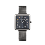 Orologio Iconic Square Antracite Madreperla Milanese Acciaio Inox Antracite
