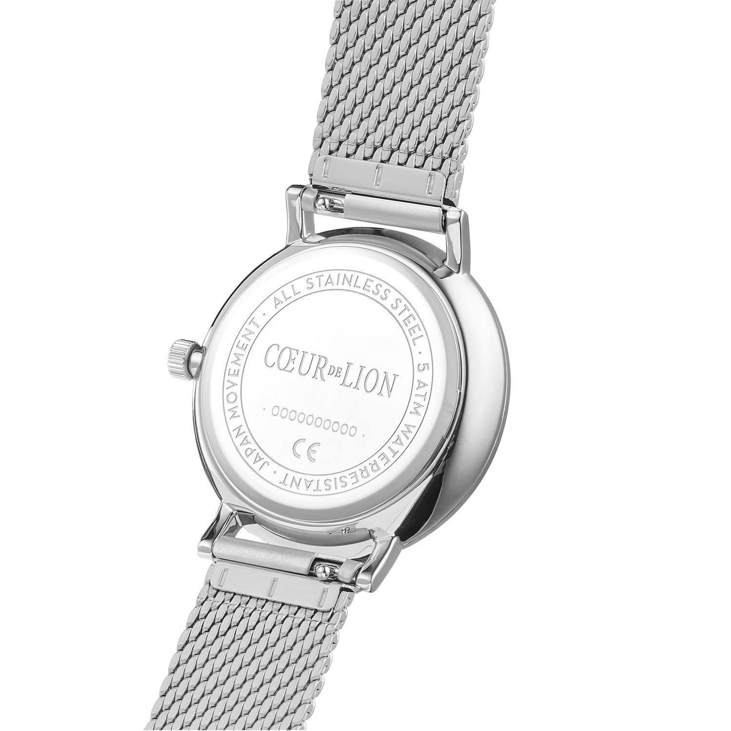 Orologio rotondo Sparkling Sunray Transformative Teal Milanaise argento