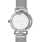 Orologio rotondo Sparkling Sunray Transformative Teal Milanaise argento