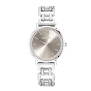 Orologio Rotondo Sparkling Graceful Greige Statement Argento