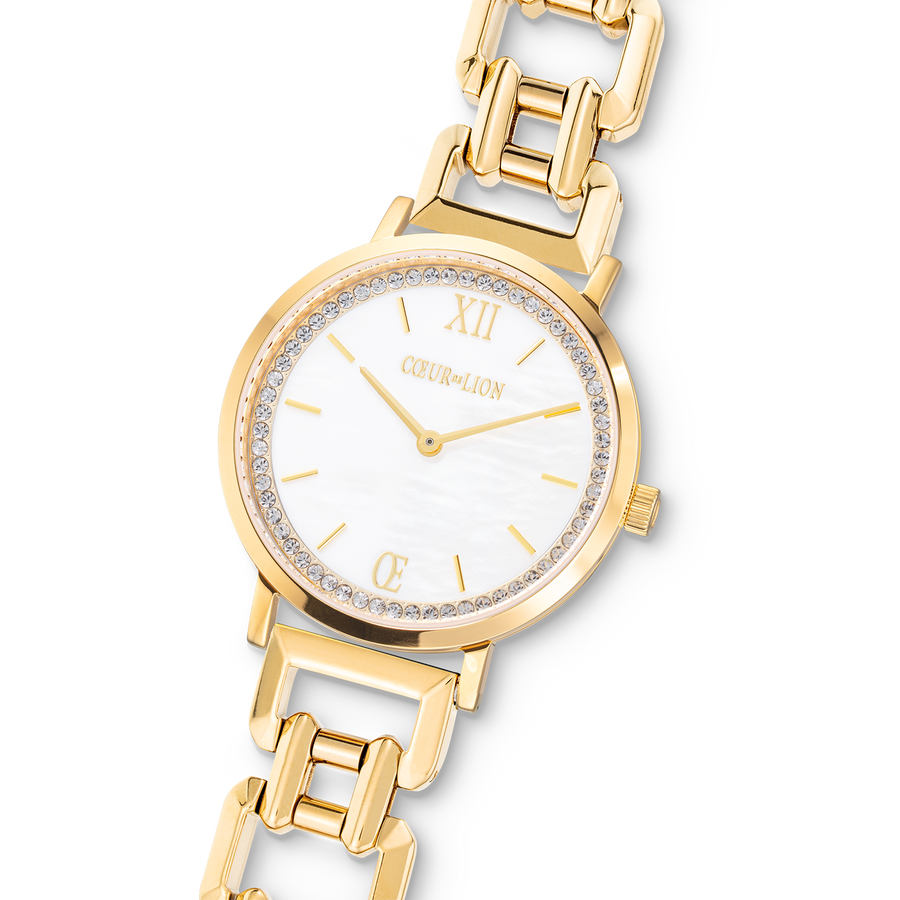 Orologio Rotondo Sparkling Madreperla Statement Oro