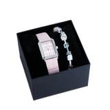 Orologio Iconic Spikes Rosé Argento & Bracciale Iconic Precious GeoCUBE® rosa-lilla