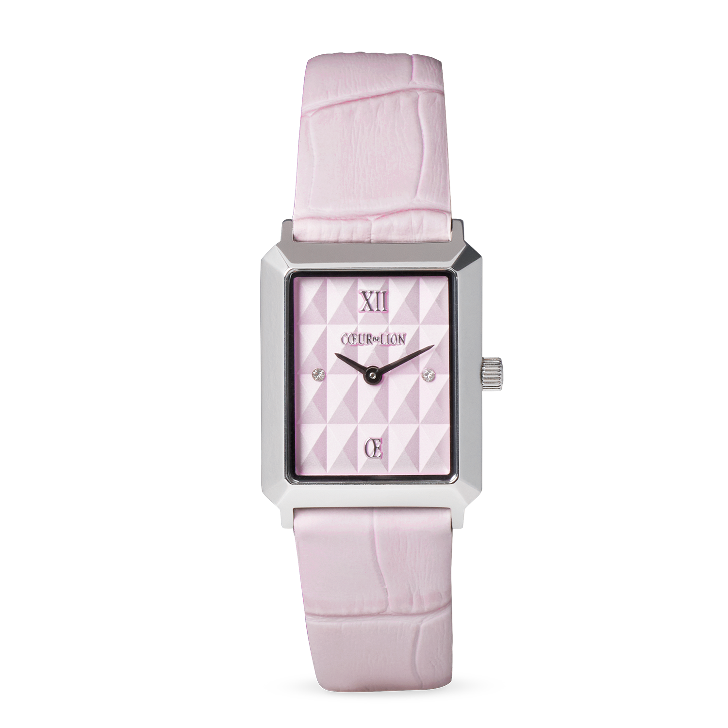 Orologio Iconic Spikes Rosé Argento & Bracciale Iconic Precious GeoCUBE® rosa-lilla
