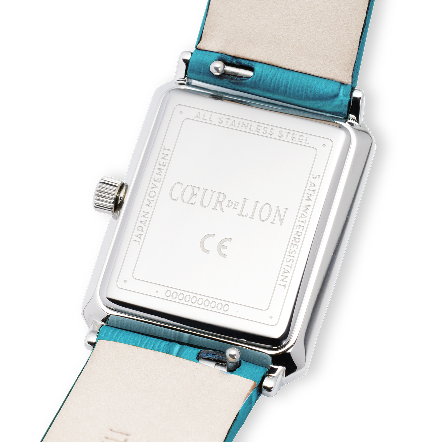 Orologio Iconic Spikes Transformative Teal argento Bracciale in pelle