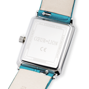 Orologio Iconic Spikes Transformative Teal argento Bracciale in pelle