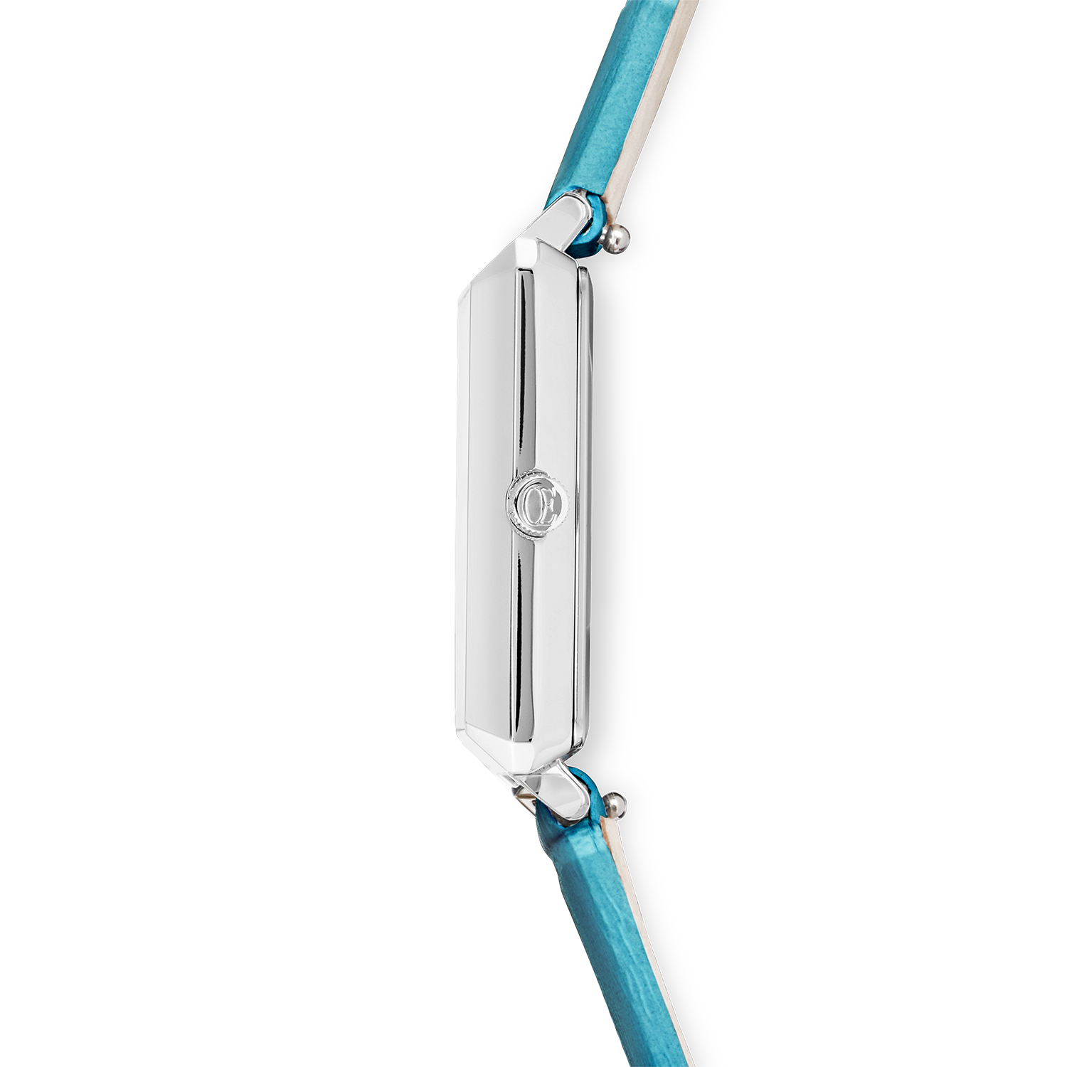 Orologio Iconic Spikes Transformative Teal argento Bracciale in pelle