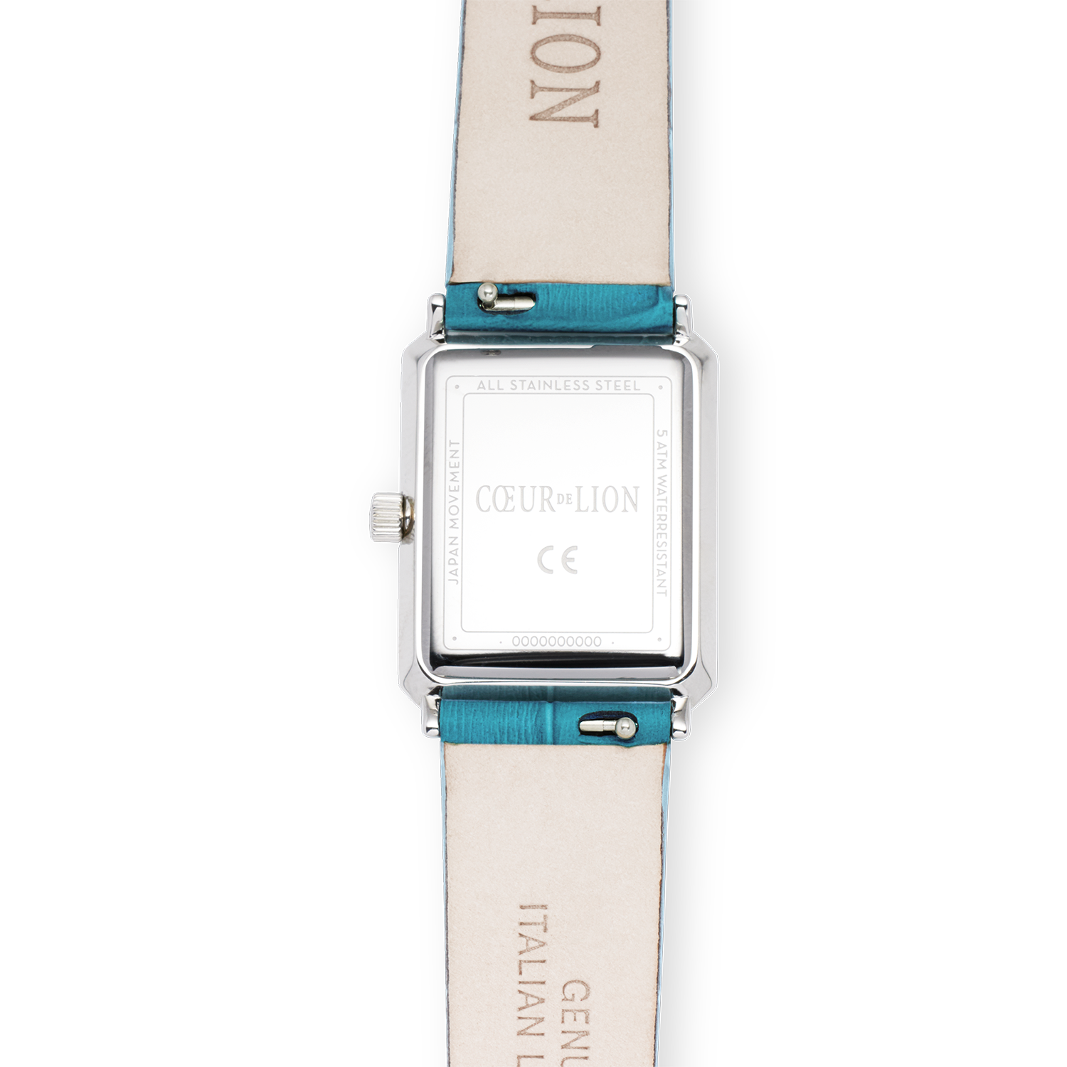 Orologio Iconic Spikes Transformative Teal argento Bracciale in pelle