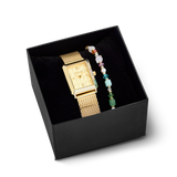 Set regalo orologio Iconic Spikes oro Milanaise e Bracciale Cube Princess Fusion Blossom oro