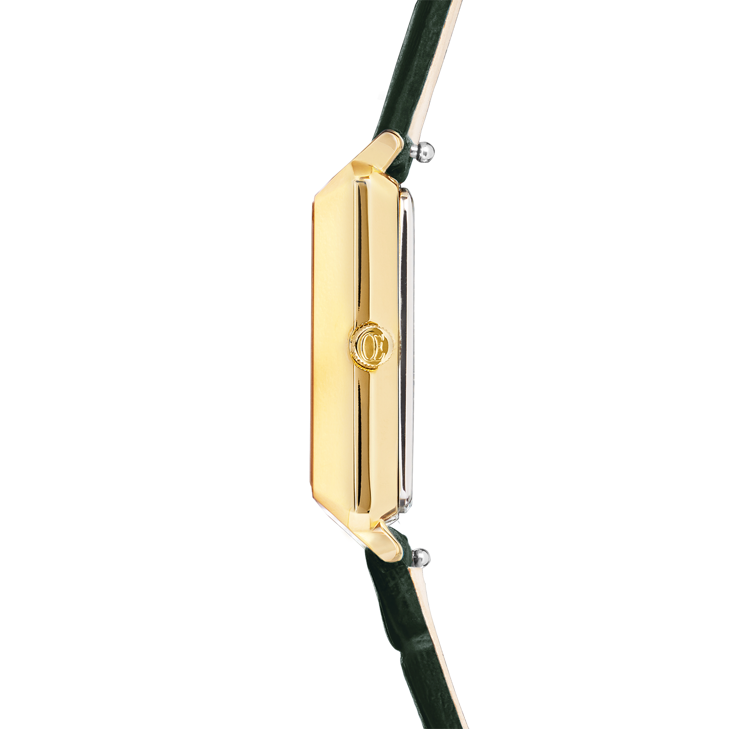 Orologio Iconic Spikes Pelle Forest Green Oro
