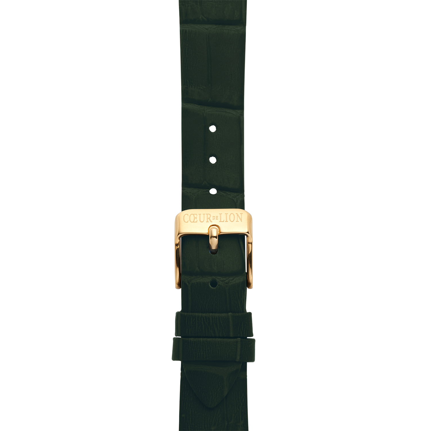 Orologio Iconic Spikes Pelle Forest Green Oro