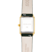 Orologio Iconic Spikes Pelle Forest Green Oro