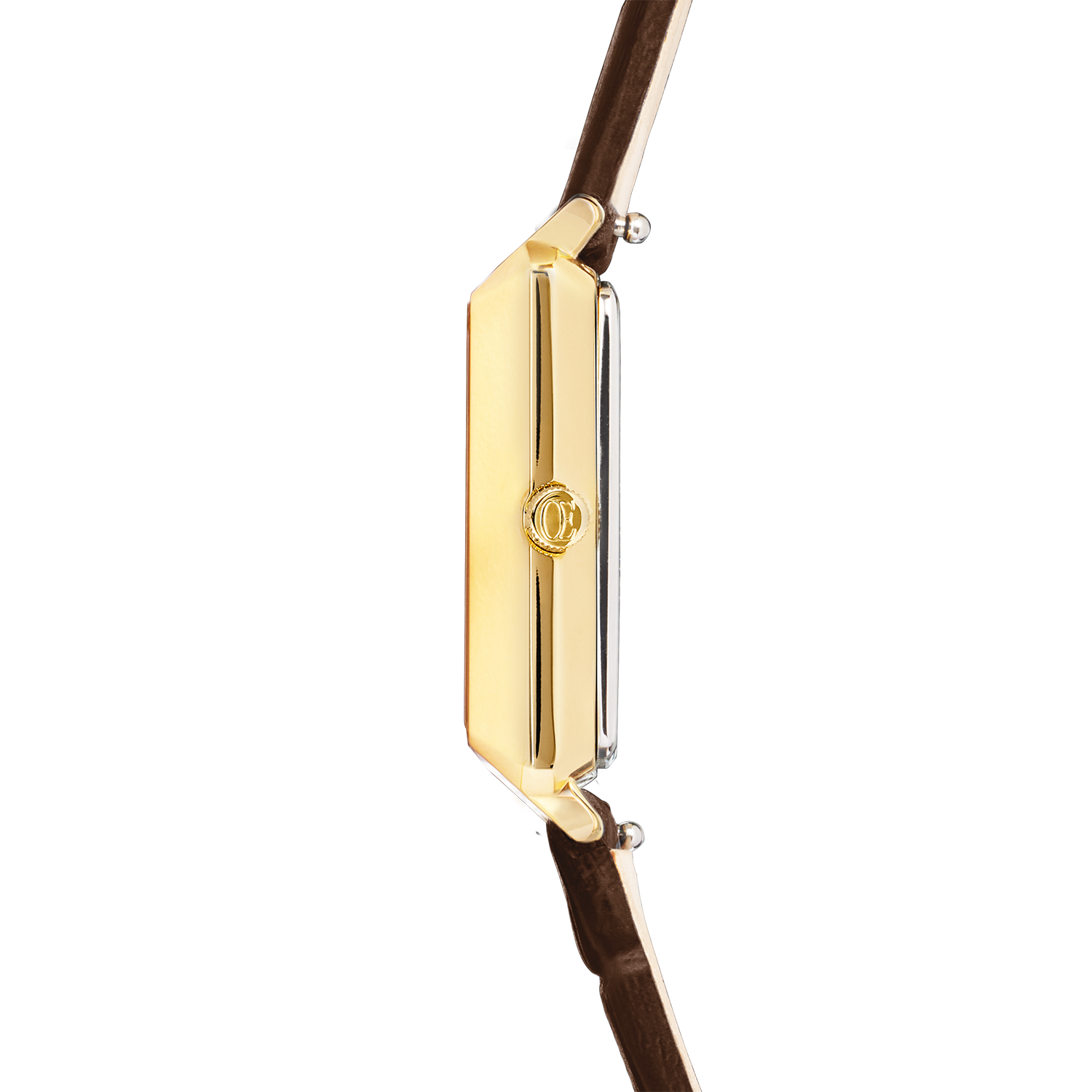 Orologio Iconic Spikes Bracciale in pelle Mocha Mousse Oro