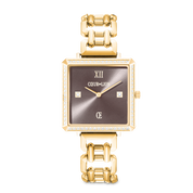 Orologio Iconic Cube Sparkling Mystic Mocca Statement in oro