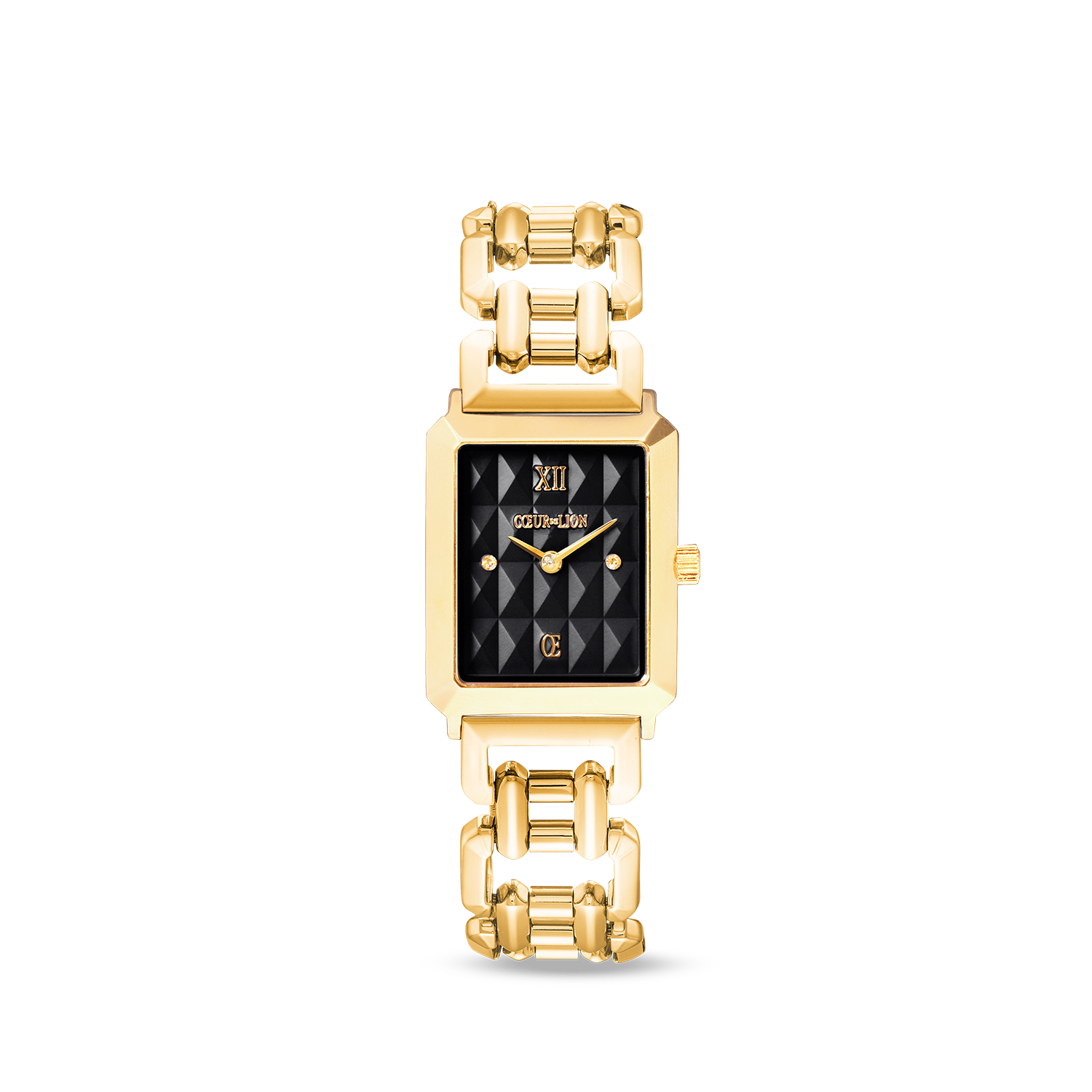 Orologio Iconic Spikes Nero Statement Oro