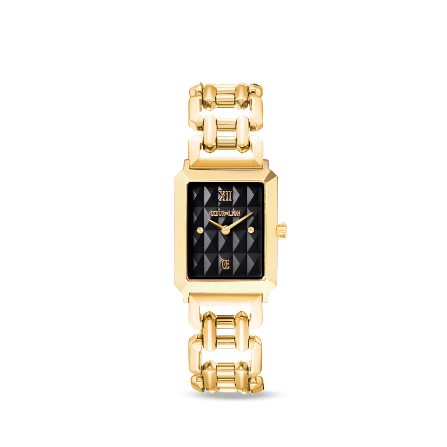 Orologio Iconic Spikes Nero Statement Oro