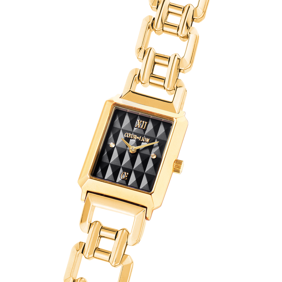 Orologio Iconic Spikes Nero Statement Oro