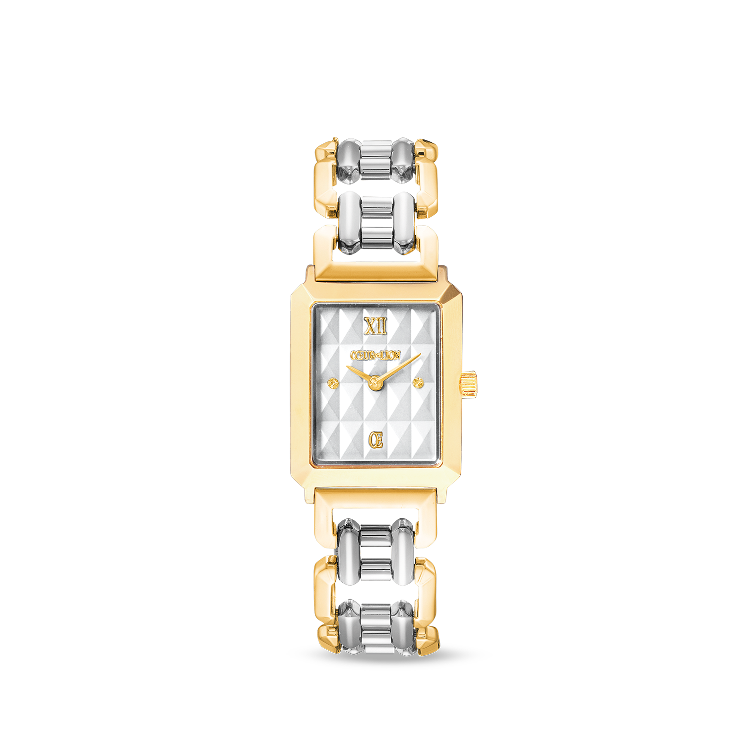Orologio Iconic Spikes Statement Argento Bicolore