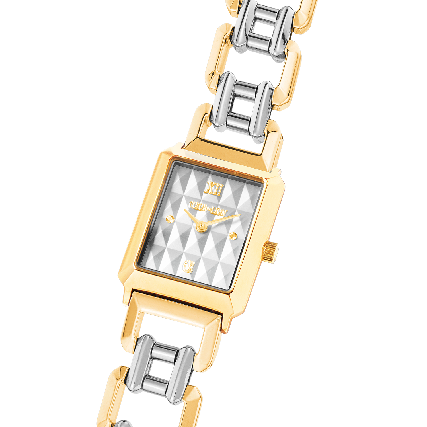 Orologio Iconic Spikes Statement Argento Bicolore