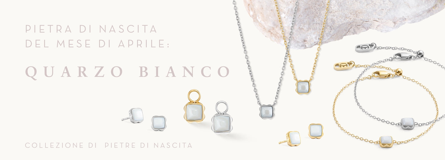 Collana con ciondolo in argento sterling con pietra