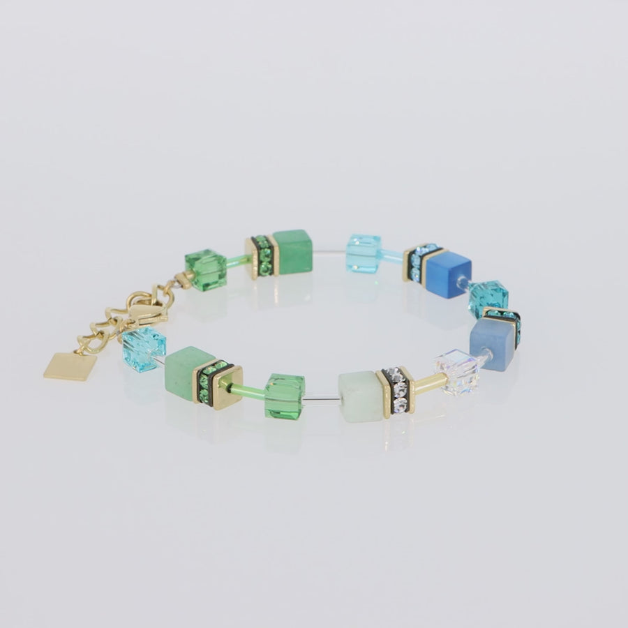 Bracciale GeoCUBE® Iconic Precious verde-turchese