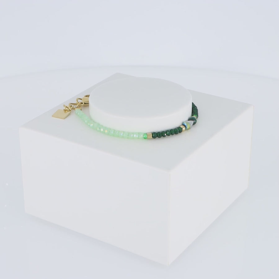 Bracciale Amulette Glamorous Green oro
