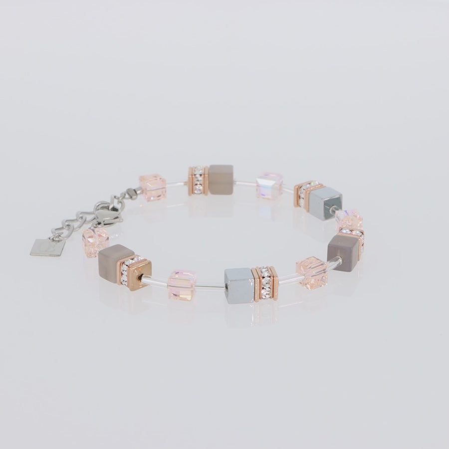 Bracciale GeoCUBE® Iconic Precious oro rosa-pesca