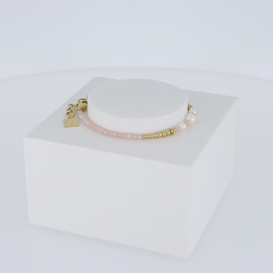 Bracciale Drops Perle d'acqua dolce oro