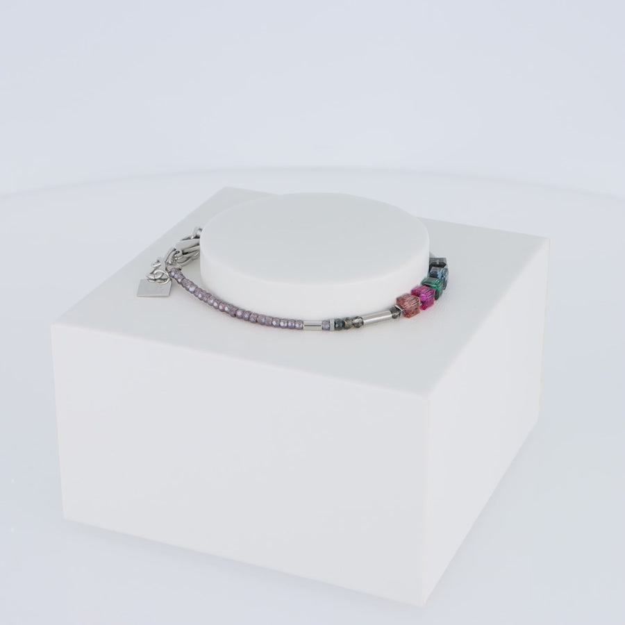 Braccialetto Cube Story Minimalistic Sparkling Multicolour Art Nouveau